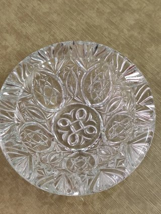 Cenicero Cristal Tallado Francés Años 70