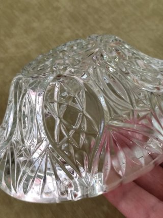 Cenicero Cristal Tallado Francés Años 70