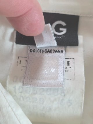 Camicia D&G Dolce & Gabbana Bianca Vintage Y2K L