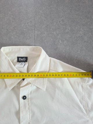 Camicia D&G Dolce & Gabbana Bianca Vintage Y2K L