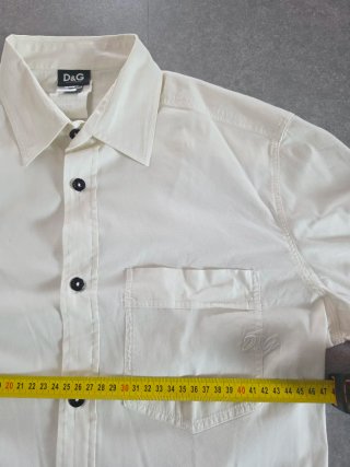 Camicia D&G Dolce & Gabbana Bianca Vintage Y2K L