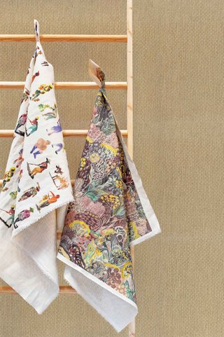 Papel pintado 'Campos Ecru' de Coordonné