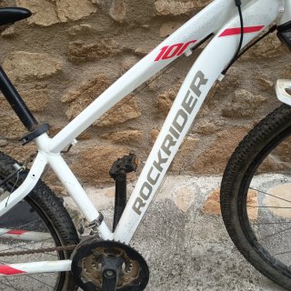 Bicicleta Rockrider 100 Blanca