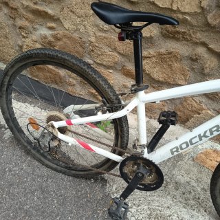 Bicicleta Rockrider 100 Blanca