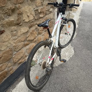 Bicicleta Rockrider 100 Blanca