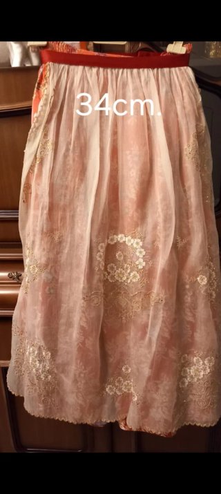 Traje de Fallera Oro y Rojo para niña de 11 años