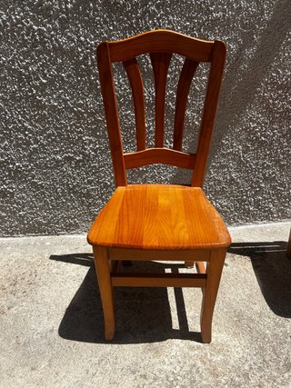 2 Sillas Madera Maciza Pino