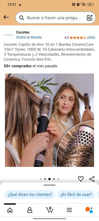 Cecotec Cepillo Aire 10 en 1 Bamba CeramicCare