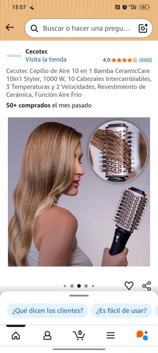 Cecotec Cepillo Aire 10 en 1 Bamba CeramicCare