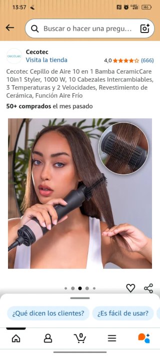 Cecotec Cepillo Aire 10 en 1 Bamba CeramicCare