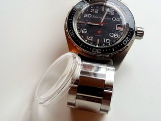 Vetro plexiglass per Vostok Amphibia automatici