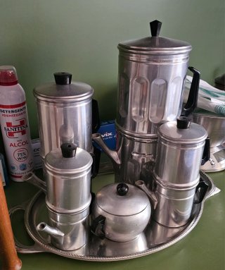 Set 6 Caffettiere Vintage Anni 60/70