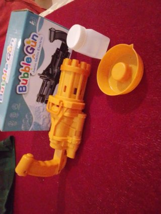 Pistola de burbujas eléctrica