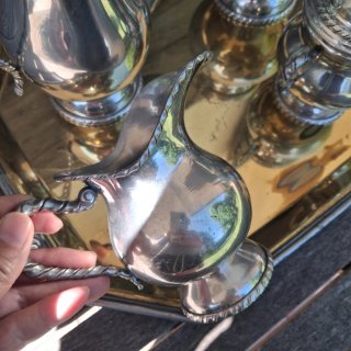 Servizio peltro vintage tea caffè