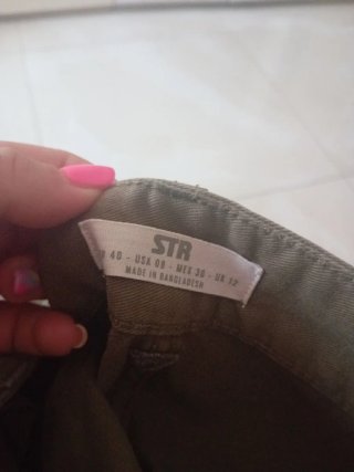 Pantaloni cargo verdi