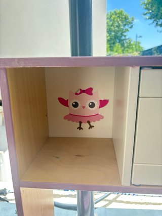 Cocinita infantil rosa decorada