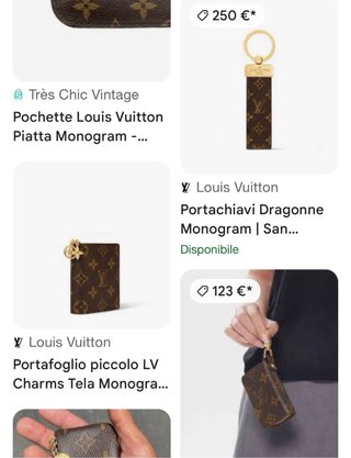 Louis Vuitton Porta Chiavi Monogram Marrone