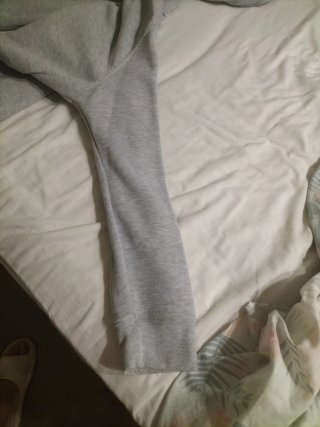 Chaqueta con cremallera gris sin usar