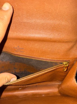 Borsa Louis Vuitton monogram marrone e oro