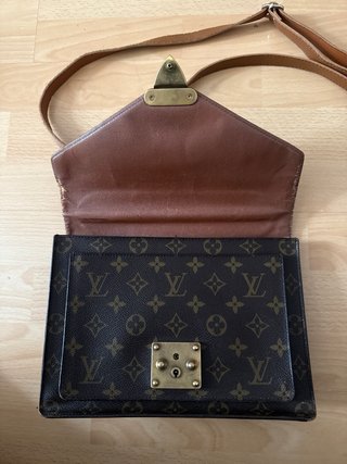 Borsa Louis Vuitton monogram marrone e oro