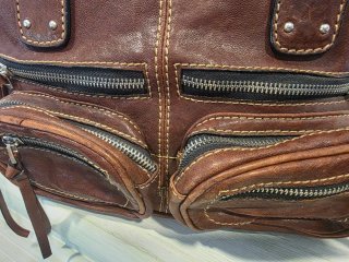 Bolso Pierre Cardin Marrón Piel