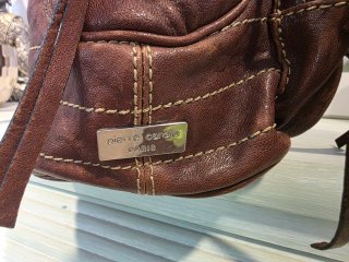 Bolso Pierre Cardin Marrón Piel