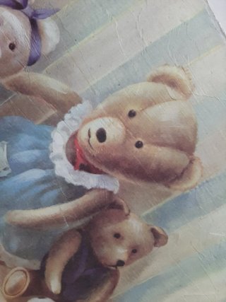 Lienzo decorativo ositos de peluche