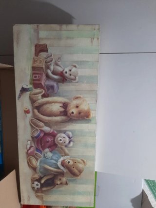 Lienzo decorativo ositos de peluche
