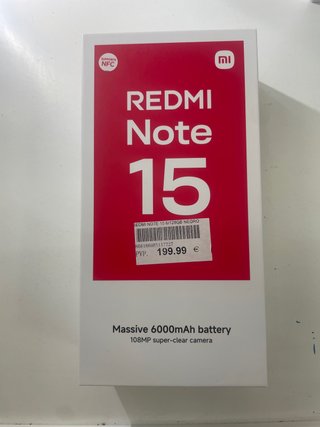 Xiaomi Redmi Note 15 128GB Negro Nuevo