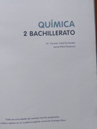 Química 2 Bachillerato