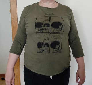 Camiseta Cortefiel Mafalda Talla XL