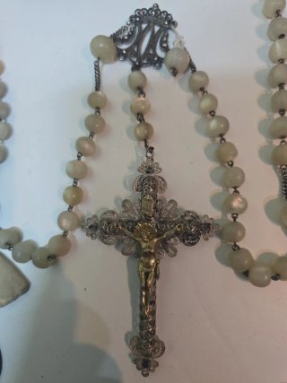 Lote de artículos religiosos antiguos