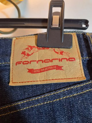 Gonna Fornarina jeans con balze a quadri