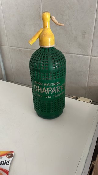 Botella Sifón Higiénico Chaparro Vintage