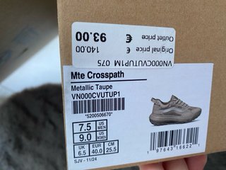 Zapatillas Vans MTE Crosspath Metallic Taupe