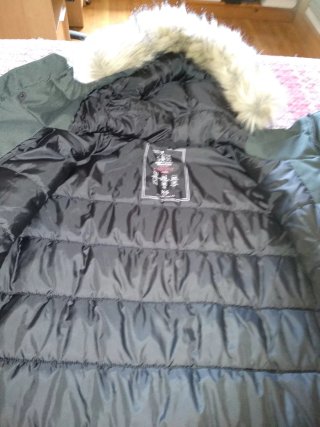Abrigo Springfield Talla XS Verde. Nuevo