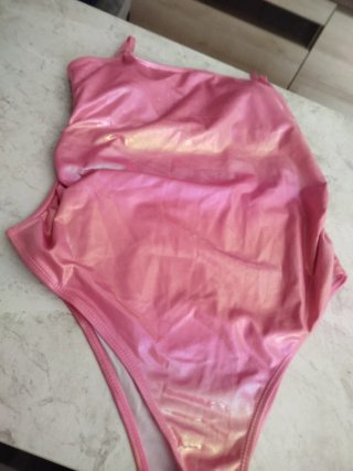 Bañador premamá brillante rosa