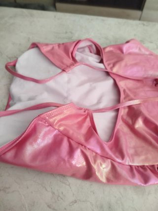 Bañador premamá brillante rosa