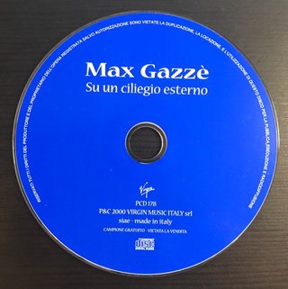 Max Gazzè Su Un Ciliegio Esterno CD Promo