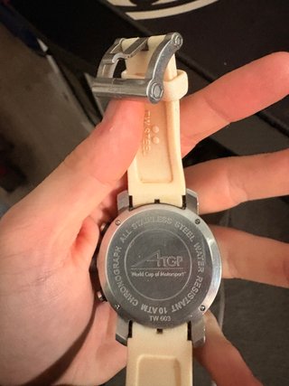 Reloj TW Steel A1GP TW603 original. Beige/Plata