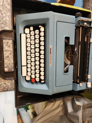 Olivetti Studio 46 Máquina de Escribir Azul