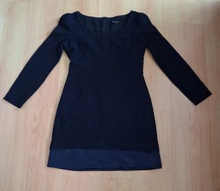 Vestido Pedro del Hierro negro azulado