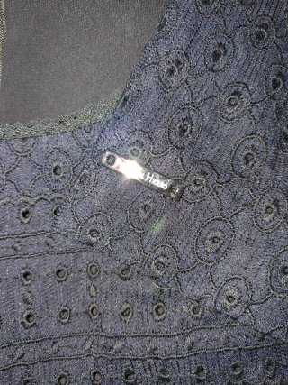 Vestido Pedro del Hierro negro azulado