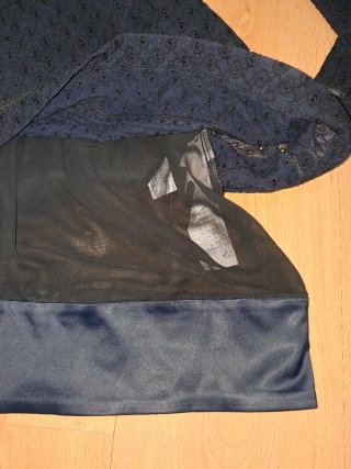 Vestido Pedro del Hierro negro azulado