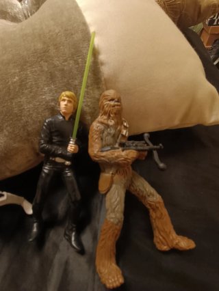Muñecos Star Wars: Darth Vader, Stormtrooper, Chew