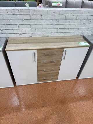 Cómoda 120cm Madera y Metal