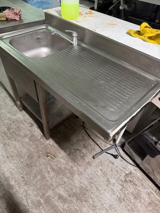 Fregadero Acero Inoxidable 120x55x85 para lavavjil