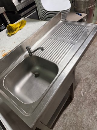 Fregadero Acero Inoxidable 120x55x85 para lavavjil