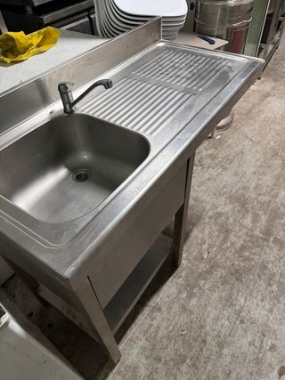 Fregadero Acero Inoxidable 120x55x85 para lavavjil