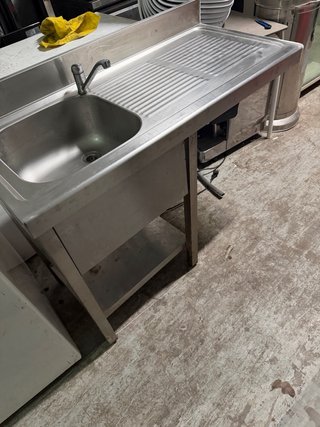 Fregadero Acero Inoxidable 120x55x85 para lavavjil